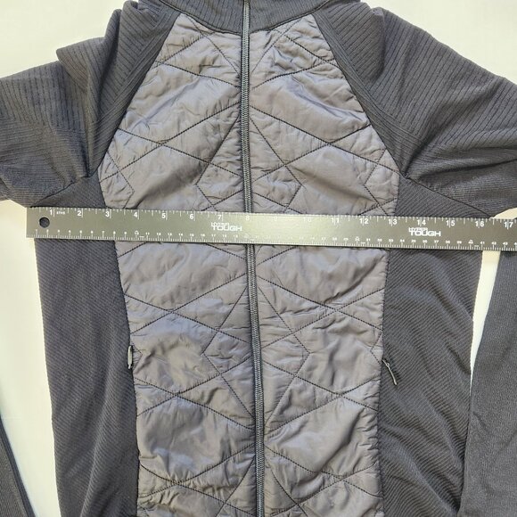 Athleta Flurry Force Insulated Primaloft Jacket S Black Full Zip Quilted Active - Picture 6 of 7